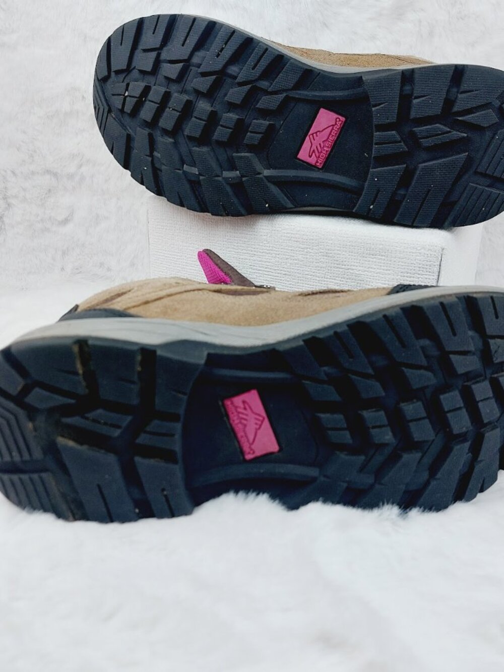 High Sierra Trekker Women's Brown Pink Lace-Up Waterproof Hiking Boots Size 7.5 - Picture 10 of 12